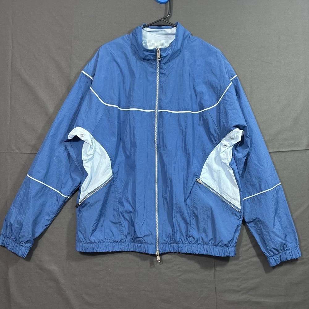 Nike Air Jordan Essential Flight Woven Track Jacket Blue Men Size L DV7624-485